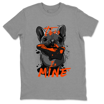 Air Jordan 12 Brilliant Orange Sneaker Match Tees This Is Mine Sneaker Tees 12s Brilliant Orange Tee Unisex Shirts Heather Grey 2