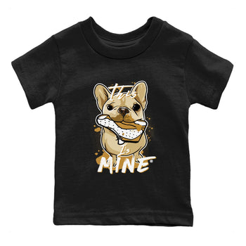 Jordan Retro 13 Wheat Sneaker Matching Tee This Is Mine Sneaker Tees Air Jordan 13 Wheat Sneaker Release Tees Kids Shirts Black 2