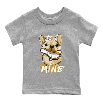 Jordan Retro 13 Wheat Sneaker Matching Tee This Is Mine Sneaker Tees Air Jordan 13 Wheat Sneaker Release Tees Kids Shirts Heather Grey 2