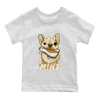 Jordan Retro 13 Wheat Sneaker Matching Tee This Is Mine Sneaker Tees Air Jordan 13 Wheat Sneaker Release Tees Kids Shirts White 2