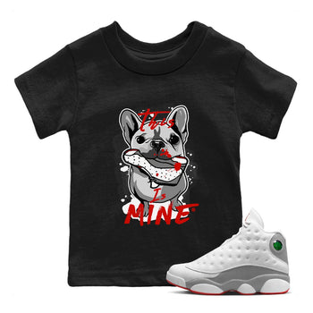 Air Jordan 13 Wolf Grey Sneaker Match Tees This Is Mine Sneaker Tees Air Jordan 13 Retro Wolf Grey T-Shirt Kids Shirts Black 1