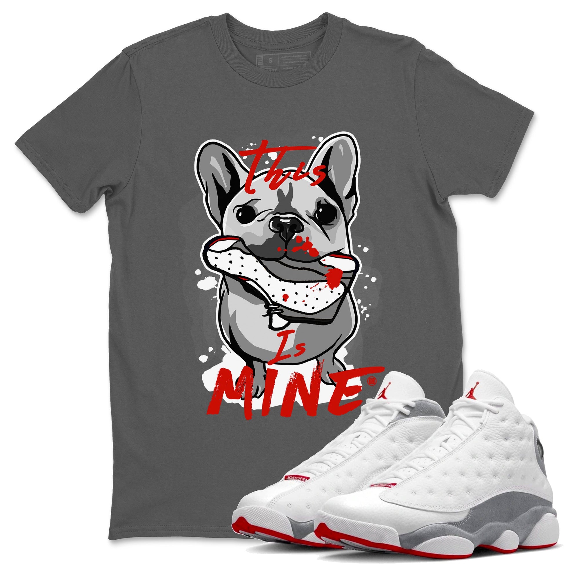 Air Jordan 13 Wolf Grey This Is Mine Crew Neck Sneaker Tees Air Jordan 13 Wolf Grey Sneaker T-Shirts Washing and Care Tip