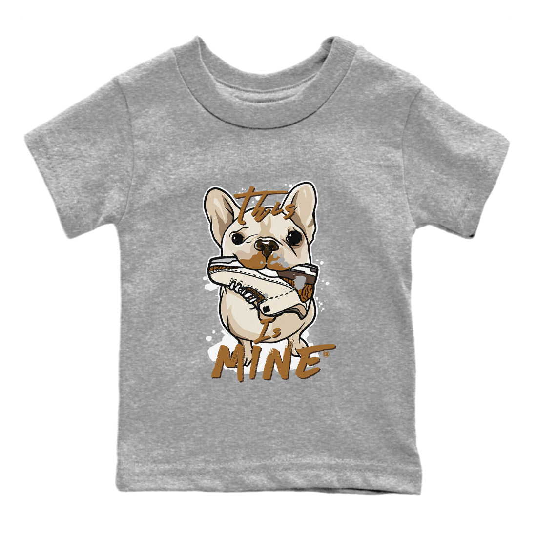 Air Jordan 3 Palomino Sneaker Match Tees This Is Mine Sneaker Tees Jordan 3 Palomino Sneaker Release Tees Kids Shirts Heather Grey 2