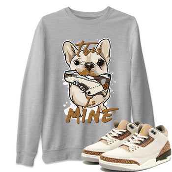 Air Jordan 3 Palomino Sneaker Match Tees This Is Mine Sneaker Tees Jordan 3 Palomino Sneaker Release Tees Unisex Shirts Heather Grey 1