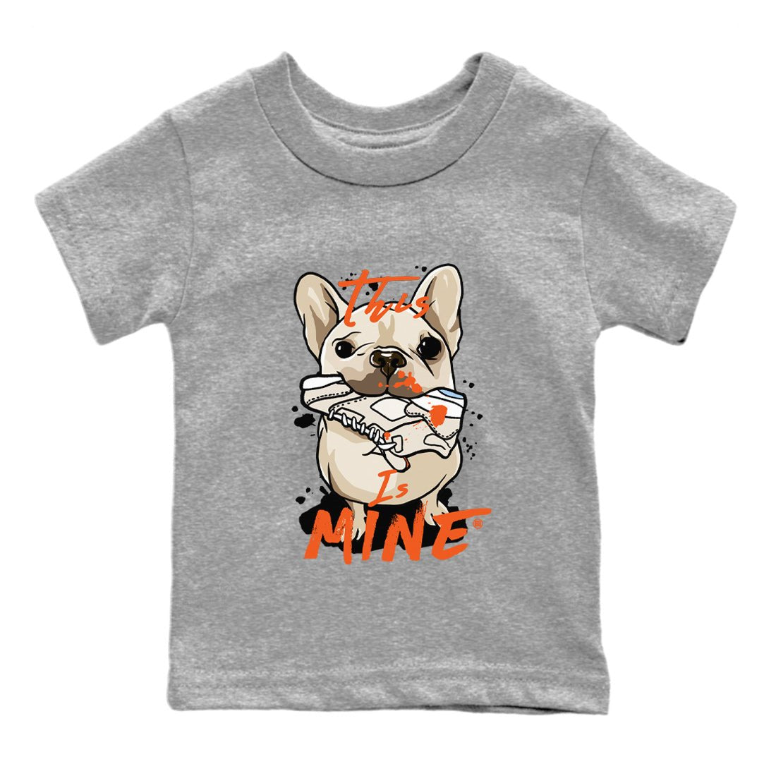Air Jordan 5 Craft Sneaker Match Tees This Is Mine Sneaker Tees 5s Craft Shirt Kids Shirts Heather Grey 2
