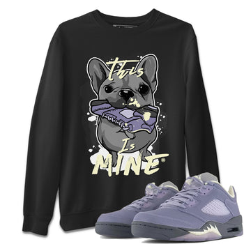 Air Jordan 5 Indigo Haze Sneaker Match Tees This Is Mine 5s Indigo Haze Shirts Sneaker Release Tees Unisex Shirts Black 1
