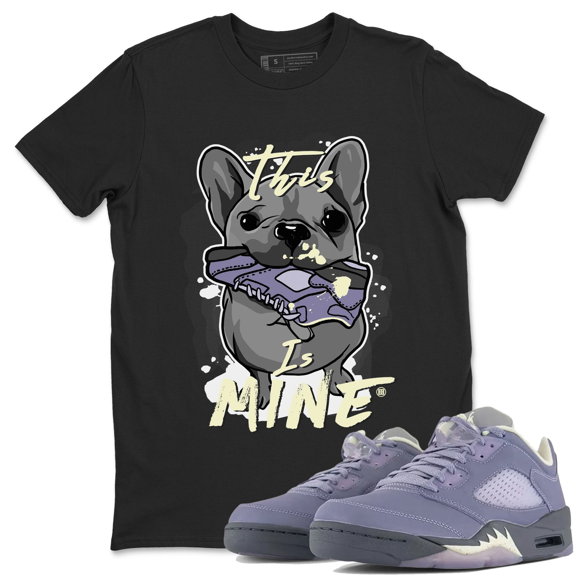 Air Jordan 5 Indigo Haze Sneaker Match Tees This Is Mine 5s Indigo Haze Shirts Sneaker Release Tees Unisex Shirts Black 1