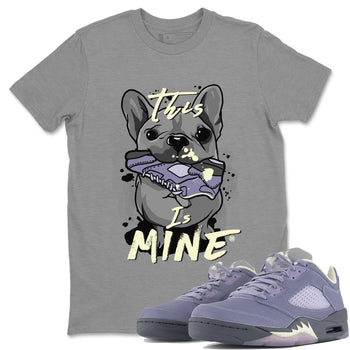 Air Jordan 5 Indigo Haze Sneaker Match Tees This Is Mine 5s Indigo Haze Shirts Sneaker Release Tees Unisex Shirts Heather Grey 1