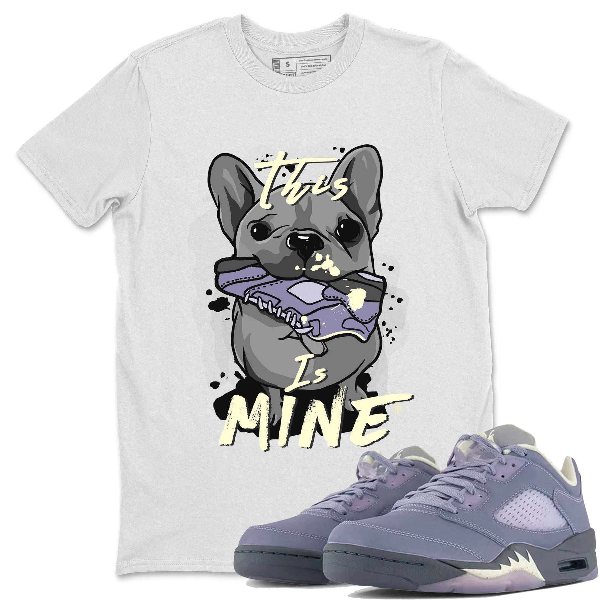 Air Jordan 5 Indigo Haze Sneaker Match Tees This Is Mine 5s Indigo Haze Shirts Sneaker Release Tees Unisex Shirts White 1