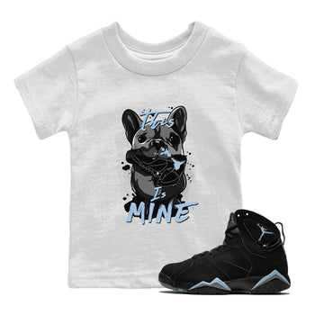 7s Chambray Sneaker Match Tees This Is Mine Sneaker Tees Air Jordan 7 Chambray Sneaker Release Tees Kids Shirts White 1