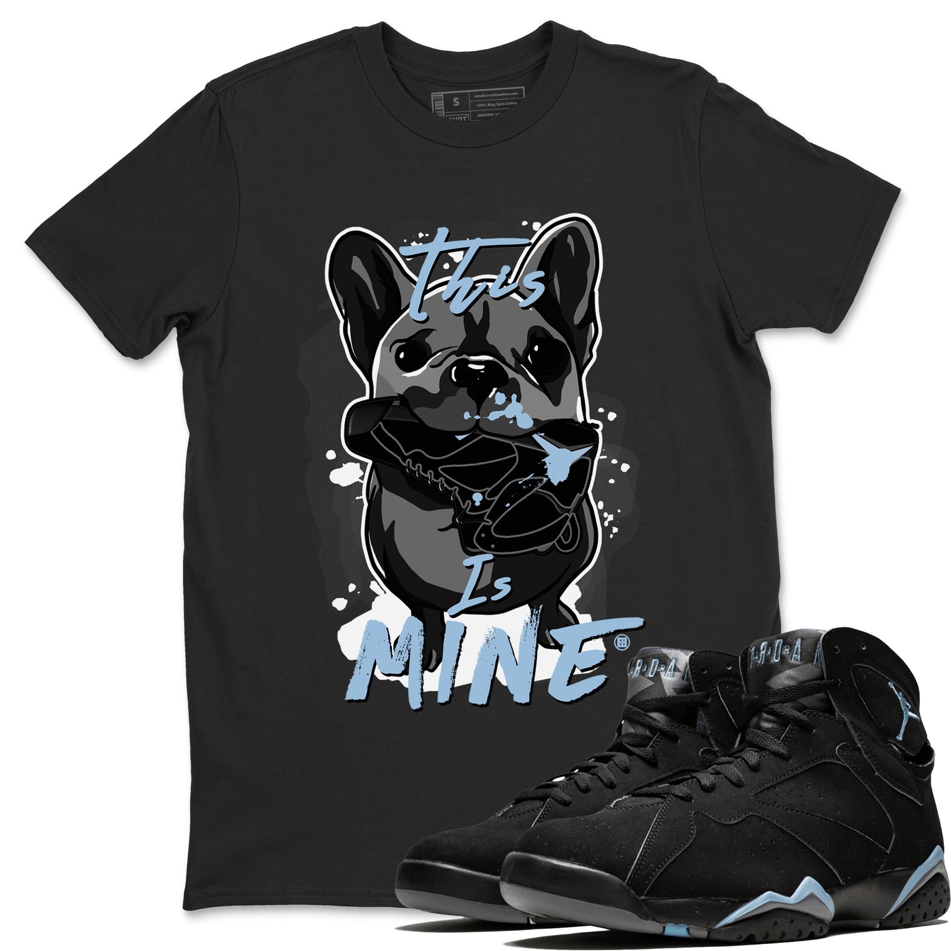 7s Chambray Sneaker Match Tees This Is Mine Sneaker Tees Air Jordan 7 Chambray Sneaker Release Tees Unisex Shirts Black 2