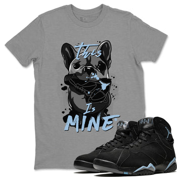 7s Chambray Sneaker Match Tees This Is Mine Sneaker Tees Air Jordan 7 Chambray Sneaker Release Tees Unisex Shirts Heather Grey 1