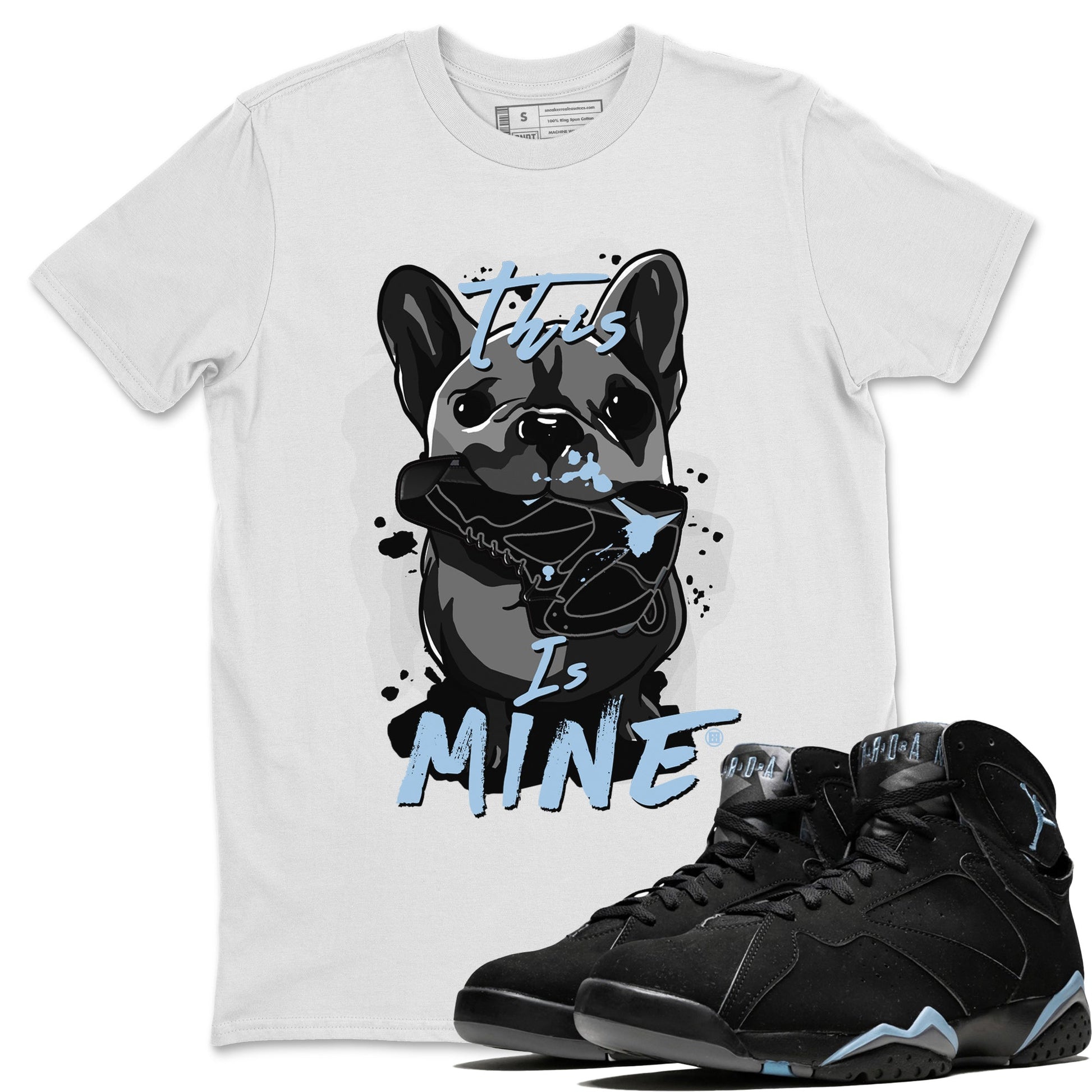 7s Chambray Sneaker Match Tees This Is Mine Sneaker Tees Air Jordan 7 Chambray Sneaker Release Tees Unisex Shirts White 1