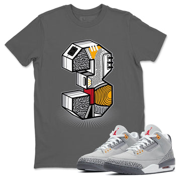 Jordan 3 Cool Grey Sneaker Match Tees Three Statue Sneaker Tees Jordan 3 Cool Grey Sneaker Release Tees Unisex Shirts