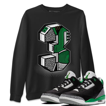 Jordan 3 Pine Green Sneaker Match Tees Three Statue Sneaker Tees Jordan 3 Pine Green Sneaker Release Tees Unisex Shirts