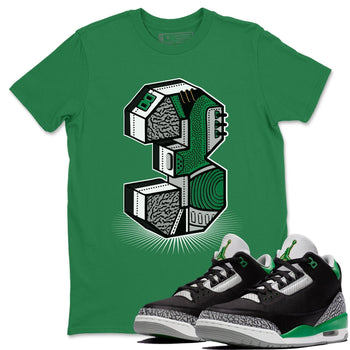 Jordan 3 Pine Green Sneaker Match Tees Three Statue Sneaker Tees Jordan 3 Pine Green Sneaker Release Tees Unisex Shirts