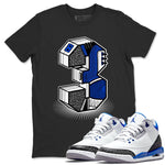 Jordan 3 Racer Blue Sneaker Match Tees Three Statue Sneaker Tees Jordan 3 Racer Blue Sneaker Release Tees Unisex Shirts