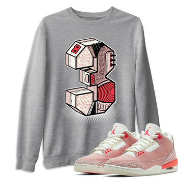 Jordan 3 Rust Pink Sneaker Match Tees Three Statue Sneaker Tees Jordan 3 Rust Pink Sneaker Release Tees Unisex Shirts