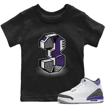 Jordan 3 Dark Iris Sneaker Match Tees Three Statue Sneaker Tees Jordan 3 Dark Iris Sneaker Release Tees Kids Shirts