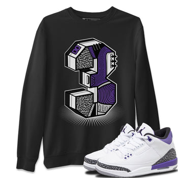 Jordan 3 Dark Iris Sneaker Match Tees Three Statue Sneaker Tees Jordan 3 Dark Iris Sneaker Release Tees Unisex Shirts