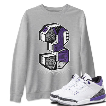 Jordan 3 Dark Iris Sneaker Match Tees Three Statue Sneaker Tees Jordan 3 Dark Iris Sneaker Release Tees Unisex Shirts