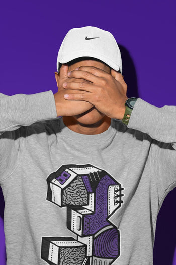 Jordan 3 Dark Iris Sneaker Match Tees Three Statue Sneaker Tees Jordan 3 Dark Iris Sneaker Release Tees Unisex Shirts