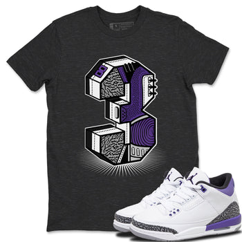Jordan 3 Dark Iris Sneaker Match Tees Three Statue Sneaker Tees Jordan 3 Dark Iris Sneaker Release Tees Unisex Shirts