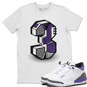 Jordan 3 Dark Iris Sneaker Match Tees Three Statue Sneaker Tees Jordan 3 Dark Iris Sneaker Release Tees Unisex Shirts