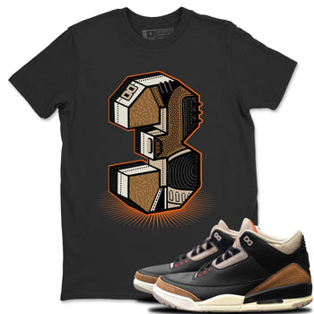 Jordan 3 Desert Elephant Sneaker Match Tees Three Statue Sneaker Tees Jordan 3 Desert Elephant Sneaker Release Tees Unisex Shirts