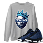 Jordan 13 Brave Blue Sneaker Match Tees Thug Sneaker Tees Jordan 13 Brave Blue Sneaker Release Tees Unisex Shirts