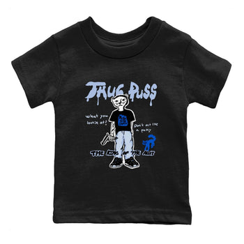 11s Low Space shirt to match jordans Thug Puss sneaker tees Air Jordan 11 Black/Varsity Royal SNRT sneaker release tees baby toddler Black 2 cotton Shirt
