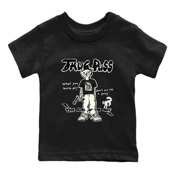 5s Sail shirt to match jordans Thug Puss sneaker tees Air Jordan 5 Sail SNRT sneaker release tees baby toddler Black 2 cotton Shirt