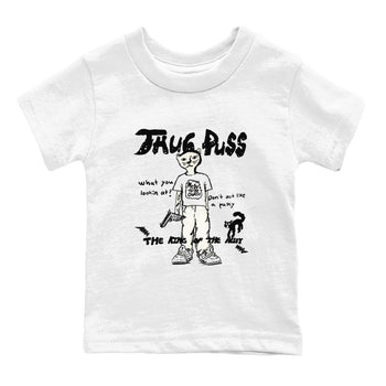 5s Sail shirt to match jordans Thug Puss sneaker tees Air Jordan 5 Sail SNRT sneaker release tees baby toddler White 2 cotton Shirt