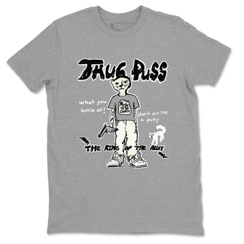 5s Sail shirt to match jordans Thug Puss sneaker tees Air Jordan 5 Sail SNRT Sneaker Release Tees unisex cotton Heather Grey 2 crew neck shirt