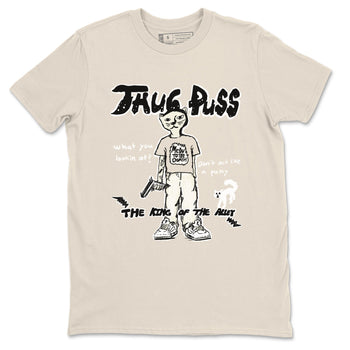 5s Sail shirt to match jordans Thug Puss sneaker tees Air Jordan 5 Sail SNRT Sneaker Release Tees unisex cotton Natural 2 crew neck shirt