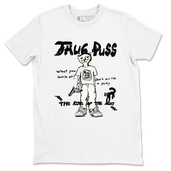 5s Sail shirt to match jordans Thug Puss sneaker tees Air Jordan 5 Sail SNRT Sneaker Release Tees unisex cotton White 2 crew neck shirt