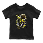 Air Jordan 4 Thunder Sneaker Match Tees Thunder boy Sneaker Tees Yellow AJ4 Thunder Sneaker Release Tees Kids Shirts Black 2