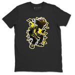 Air Jordan 4 Thunder Sneaker Match Tees Thunder boy Sneaker Tees Yellow AJ4 Thunder Sneaker Release Tees Unisex Shirts Black 2