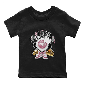 Air Jordan 1 Mauve shirt to match jordans Time Is Gold sneaker tees AJ1Mauve SNRT Sneaker Release Tees Baby Toddler Black 2 T-Shirt