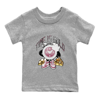 Air Jordan 1 Mauve shirt to match jordans Time Is Gold sneaker tees AJ1Mauve SNRT Sneaker Release Tees Baby Toddler Heather Grey 2 T-Shirt