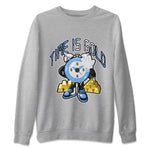 Air Jordan 1 UNC Toe shirt to match jordans Time Is Gold sneaker tees AJ1 UNC Toe SNRT Sneaker Release Tees Unisex Heather Grey 2 T-Shirt