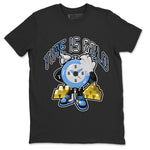Air Jordan 1 UNC Toe shirt to match jordans Time Is Gold sneaker tees AJ1 UNC Toe SNRT Sneaker Release Tees Unisex Black 2 T-Shirt