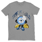 Air Jordan 1 UNC Toe shirt to match jordans Time Is Gold sneaker tees AJ1 UNC Toe SNRT Sneaker Release Tees Unisex Heather Grey 2 T-Shirt
