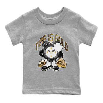 Air Jordan 11 Gratitude shirt to match jordans Time Is Gold sneaker tees AJ11 Gratitude SNRT Sneaker Release Tees Baby Toddler Heather Grey 2 T-Shirt