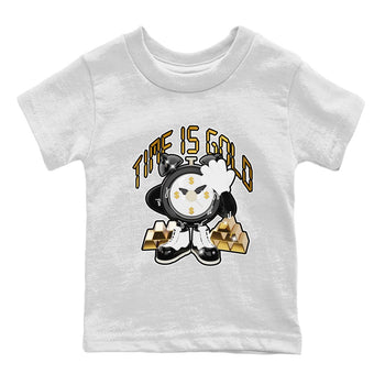 Air Jordan 11 Gratitude shirt to match jordans Time Is Gold sneaker tees AJ11 Gratitude SNRT Sneaker Release Tees Baby Toddler White 2 T-Shirt