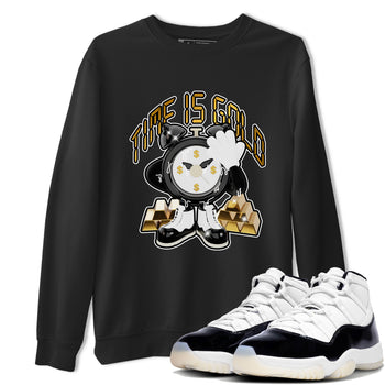 Air Jordan 11 Gratitude shirt to match jordans Time Is Gold sneaker tees AJ11 Gratitude SNRT Sneaker Release Tees Unisex Black 1 T-Shirt