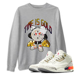 Air Jordan 3 J Balvin shirt to match jordans Time Is Gold sneaker tees AJ3 Balvin  SNRT Sneaker Release Tees LGBTQ Gay Pride T-Shirt Unisex Heather Grey 1 T-Shirt