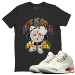Air Jordan 3 J Balvin shirt to match jordans Time Is Gold sneaker tees AJ3 Balvin  SNRT Sneaker Release Tees LGBTQ Gay Pride T-Shirt Unisex Black 1 T-Shirt