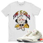 Air Jordan 3 J Balvin shirt to match jordans Time Is Gold sneaker tees AJ3 Balvin  SNRT Sneaker Release Tees LGBTQ Gay Pride T-Shirt Unisex White 1 T-Shirt