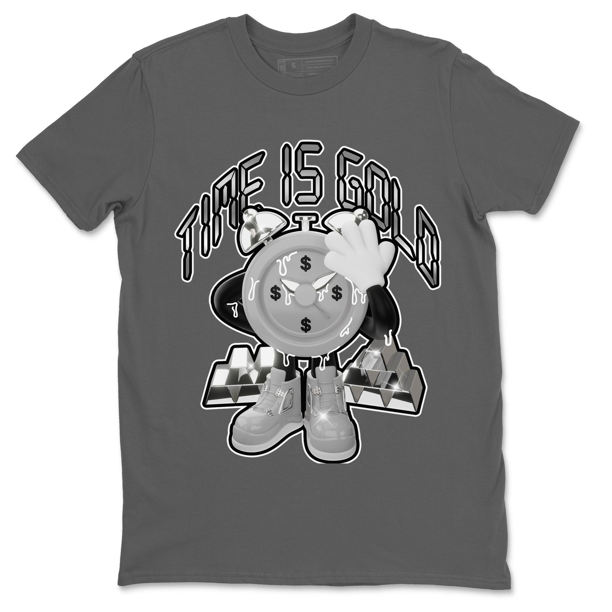 Air Jordan 4 Light Iron Ore shirt to match jordans Time Is Gold sneaker tees AJ4 Frozen Moments SNRT Sneaker Release Tees Unisex Cool Grey 2 T-Shirt